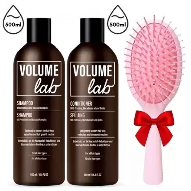 VOLUME LAB – Intenzivní obnovující a zvlhčující sada na vlasy (2x500ml)!