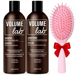 VOLUME LAB KIT: Šampon, kondicionér + DÁREK (kartáč na vlasy)