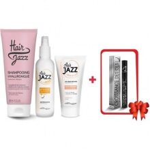 HAIR JAZZ Lotion & šampon + Vlasový krém HAIR JAZZ Leave-In + prezent Růstové sérum na řasy HAIR JAZZ